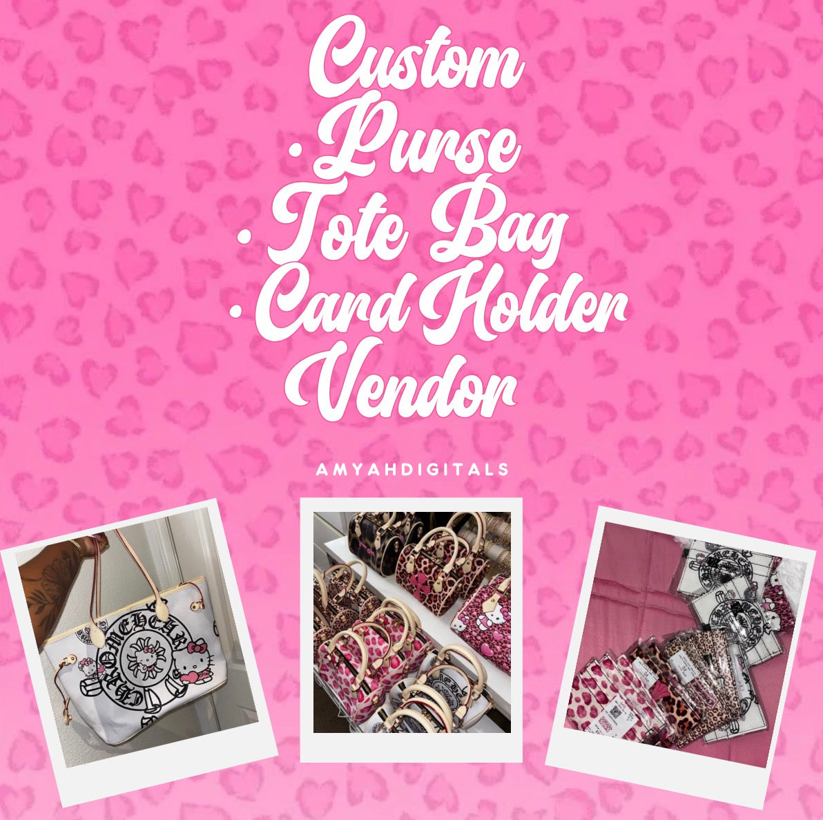 CUSTOM PURSE/TOTE BAG/CARD HOLDER VENDOR